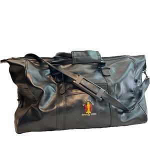 VTG 80s Giorgio Beverly Hills (18X12x9) Vegan Travel Duffle Bag Removable Strap